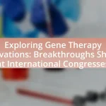 Exploring Gene Therapy Innovations: Breakthroughs Shared at International Congresses