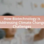 How Biotechnology is Addressing Climate Change Challenges