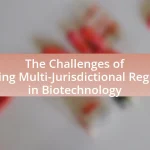 The Challenges of Navigating Multi-Jurisdictional Regulations in Biotechnology