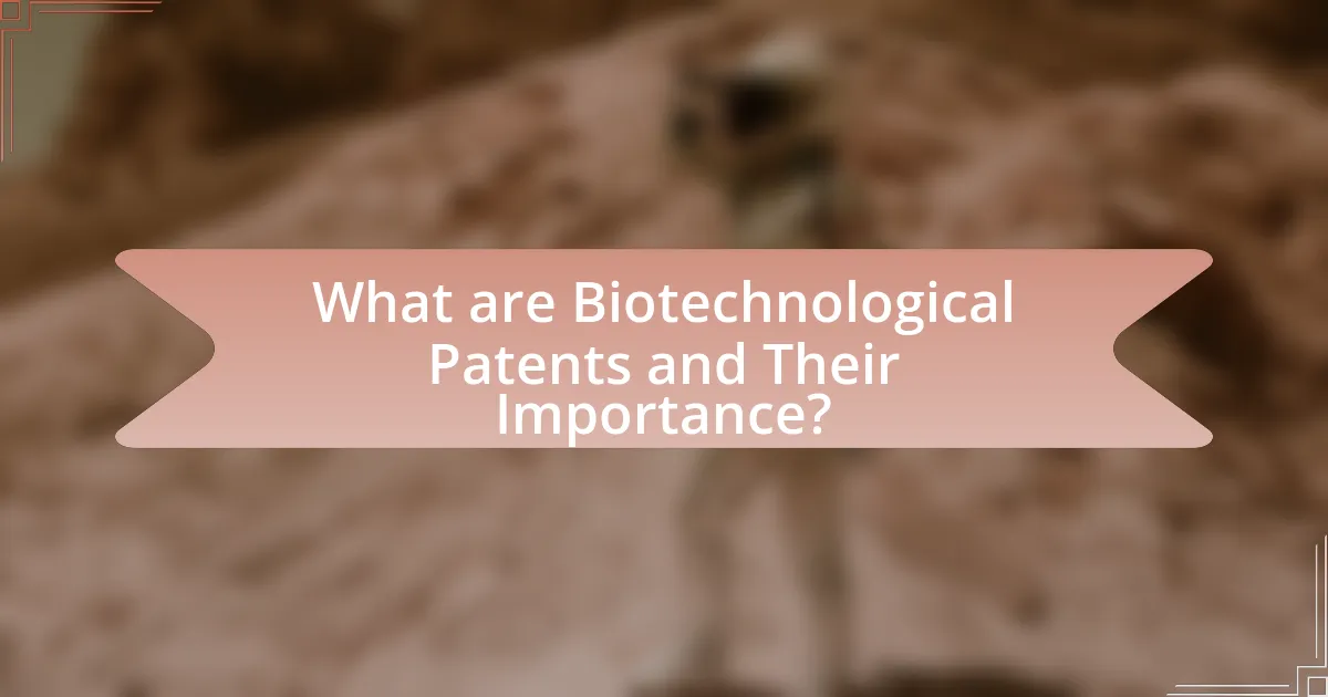 What are Biotechnological Patents and Their Importance?