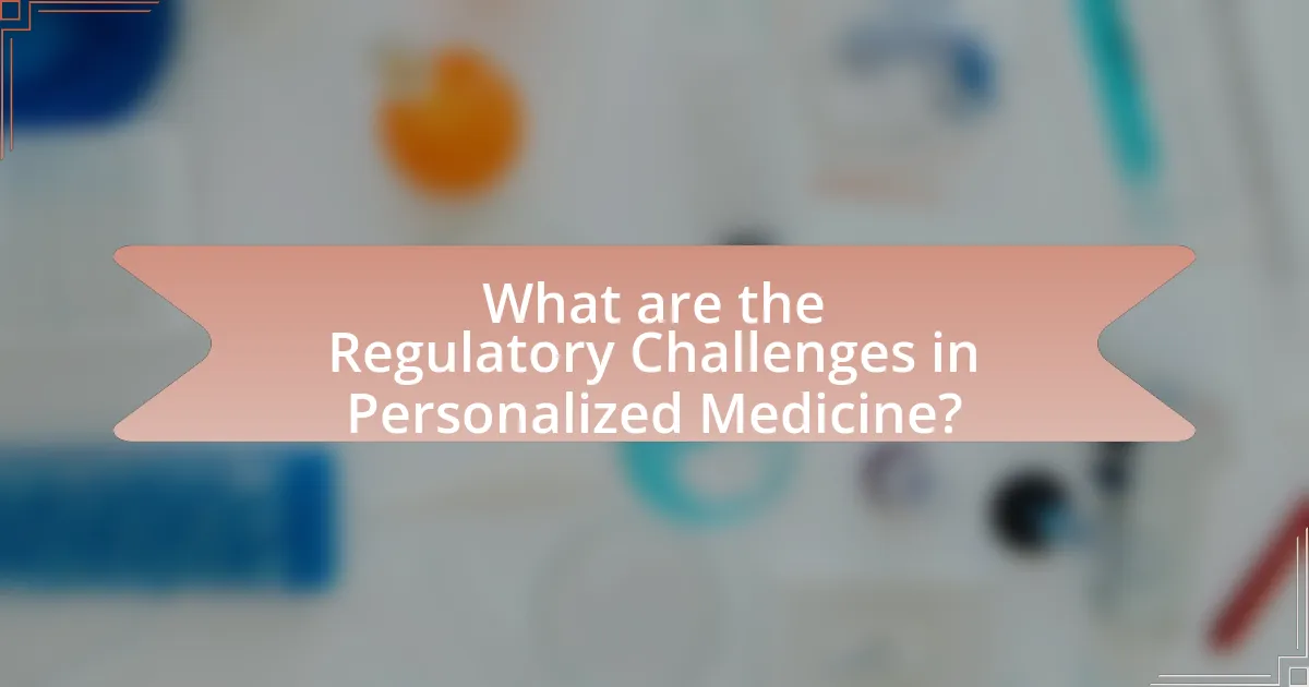 What are the Regulatory Challenges in Personalized Medicine?