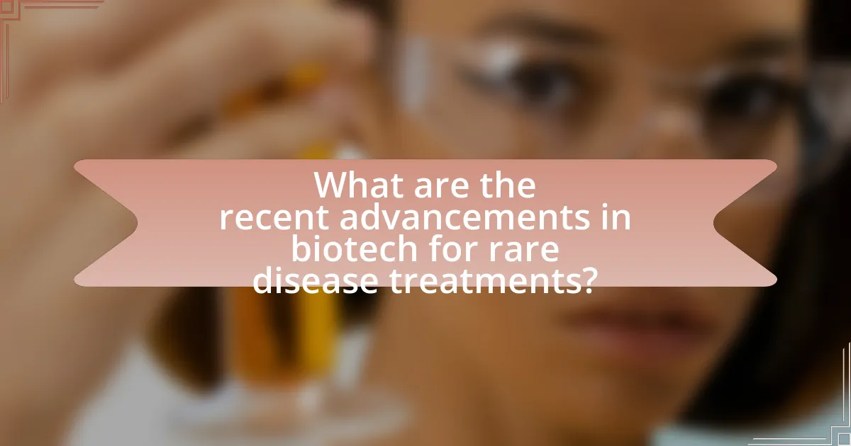 What are the recent advancements in biotech for rare disease treatments?