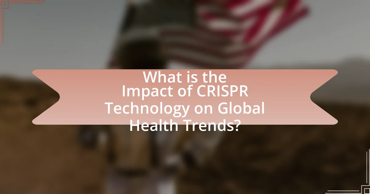 What is the Impact of CRISPR Technology on Global Health Trends?